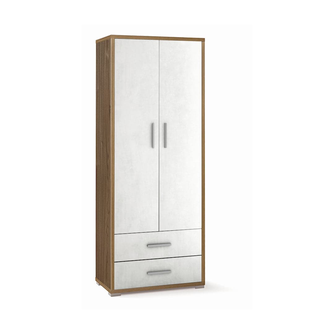 Armadio a due ante con due cassetti dal design moderno - 182 x 71 x 41 cm - 15