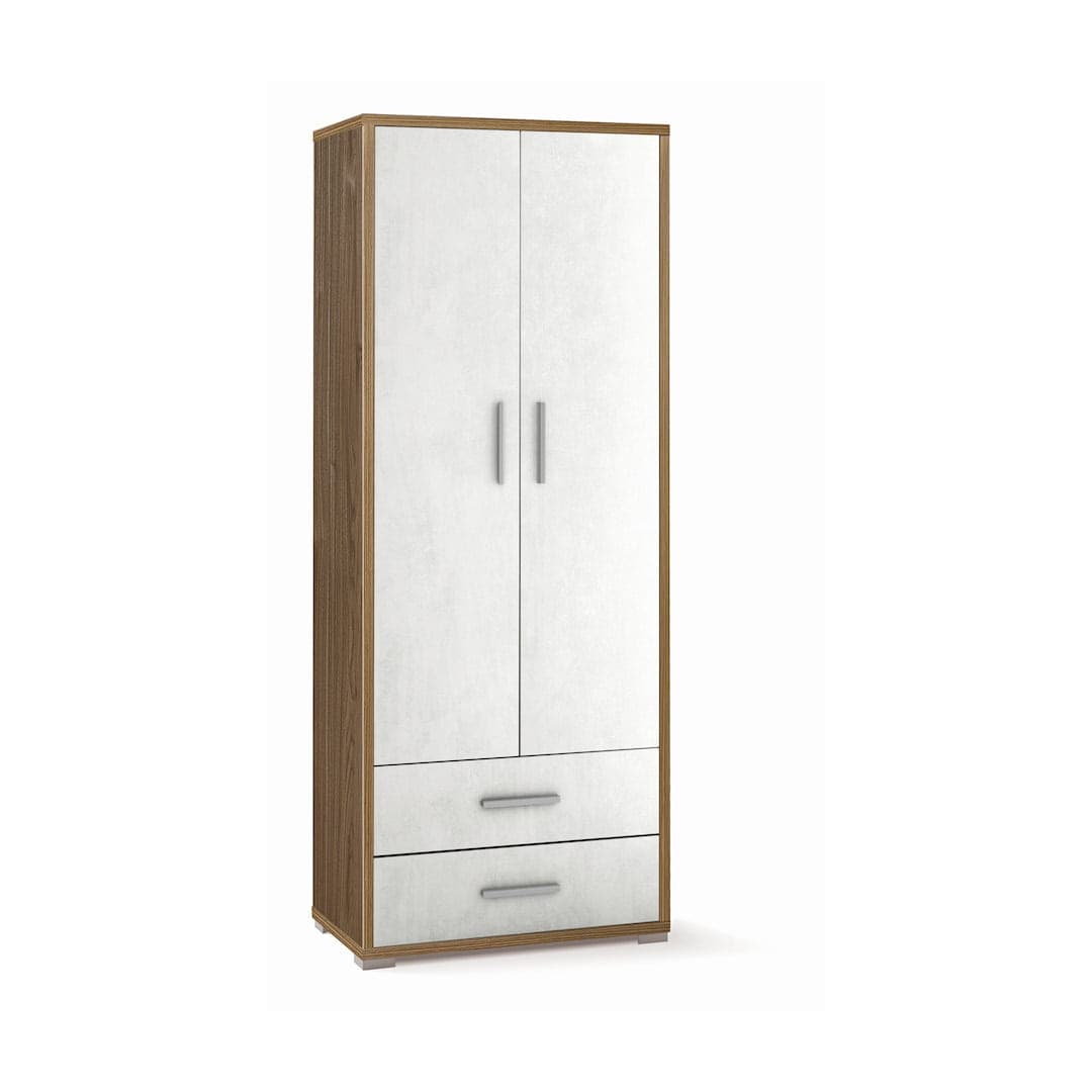 Armadio a due ante con due cassetti dal design moderno - 182 x 71 x 41 cm - 5