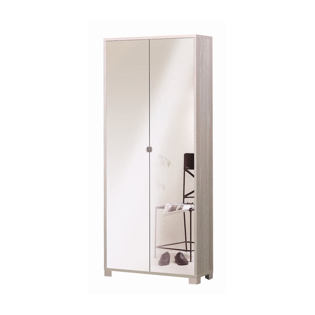 Mobile portascarpe a 2 ante specchiate con 10 griglie – 83 x 29 x 190 cm - 4