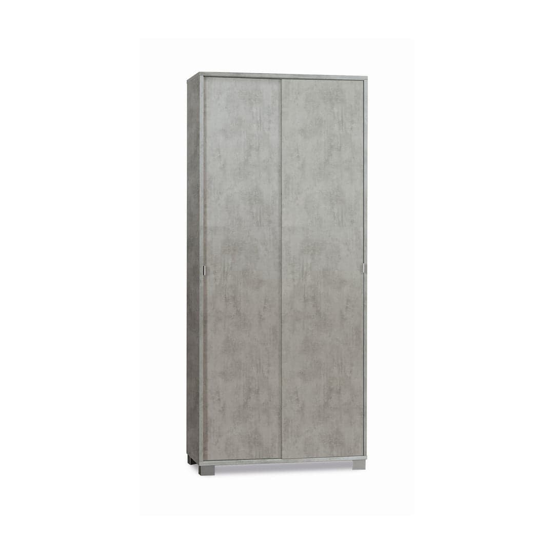 Armadio a due ante scorrevoli con ripiani regolabili - 190 x 82 x 41 cm - 10