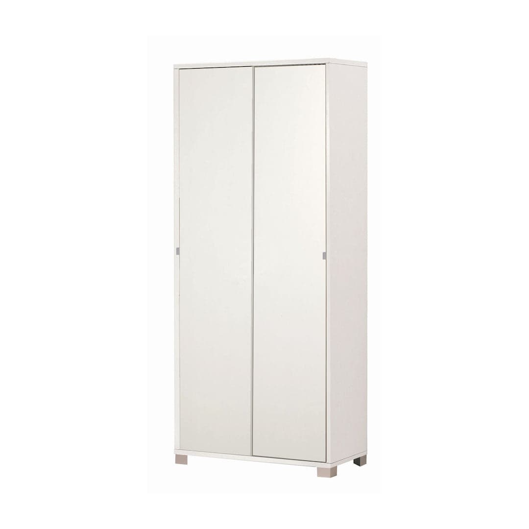 Armadio a due ante scorrevoli con ripiani regolabili - 190 x 82 x 41 cm - 9
