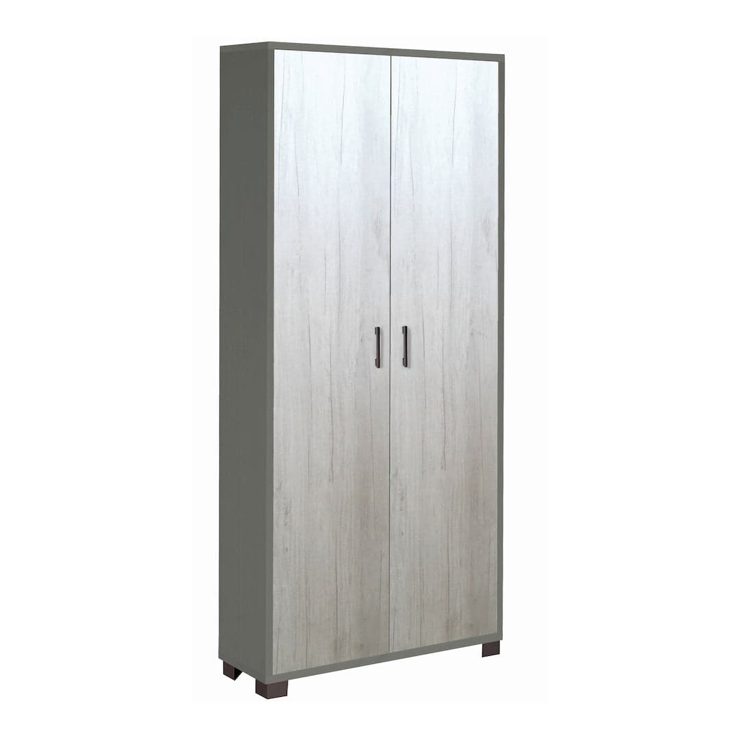 Armadio portascarpe a due ante con griglie interne - 190 x 83 x 29 cm - 25