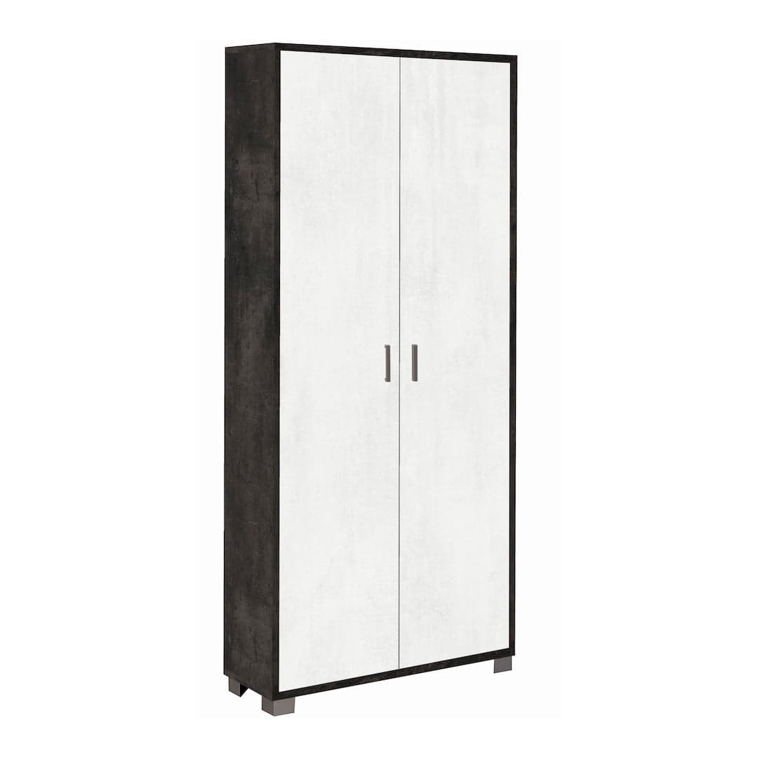 Armadio portascarpe a due ante con griglie interne - 190 x 83 x 29 cm - 24