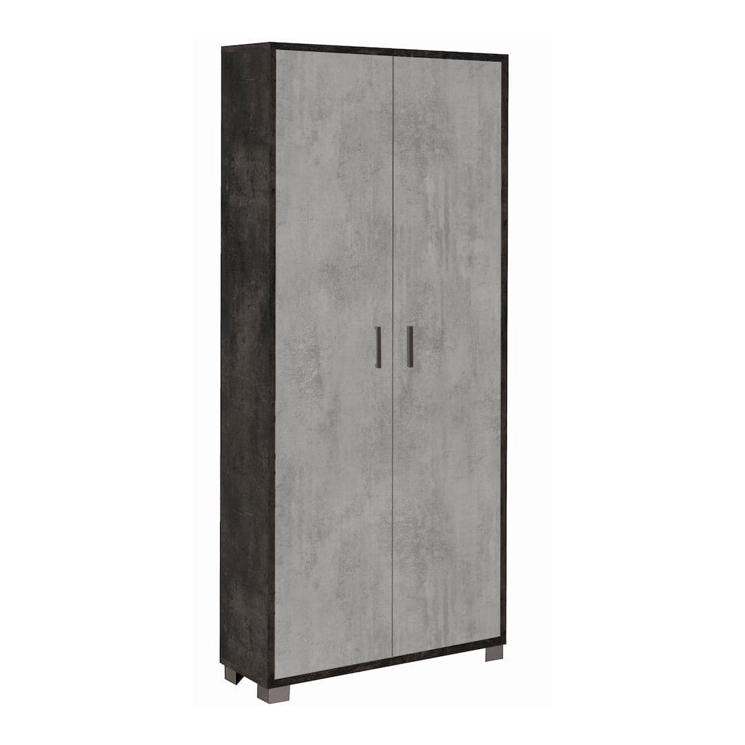 Armadio portascarpe a due ante con griglie interne - 190 x 83 x 29 cm - 9