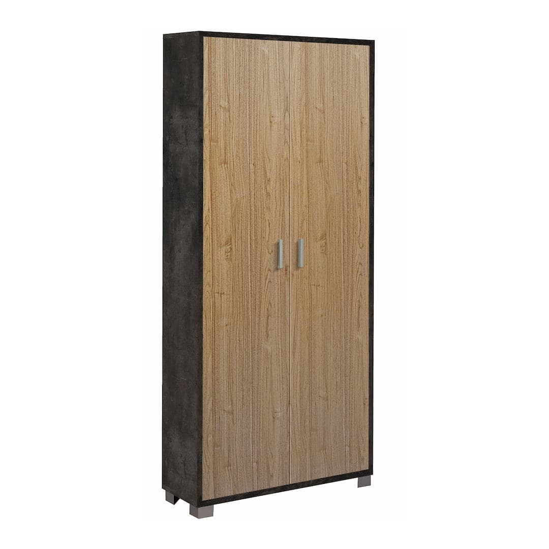 Armadio portascarpe a due ante con griglie interne - 190 x 83 x 29 cm - 10
