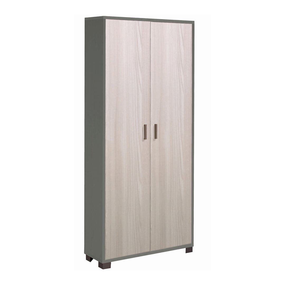 Mobile portascarpe a 2 ante con ripiani e griglie – 83 x 29 x 190 cm - 22