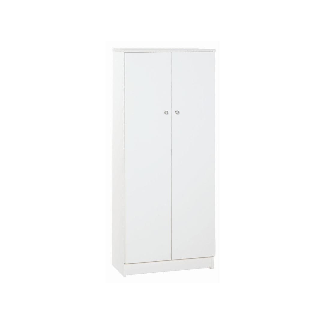 Mobile guardaroba a due ante con ripiani regolabili - 147 x 62 x 34 cm - 8