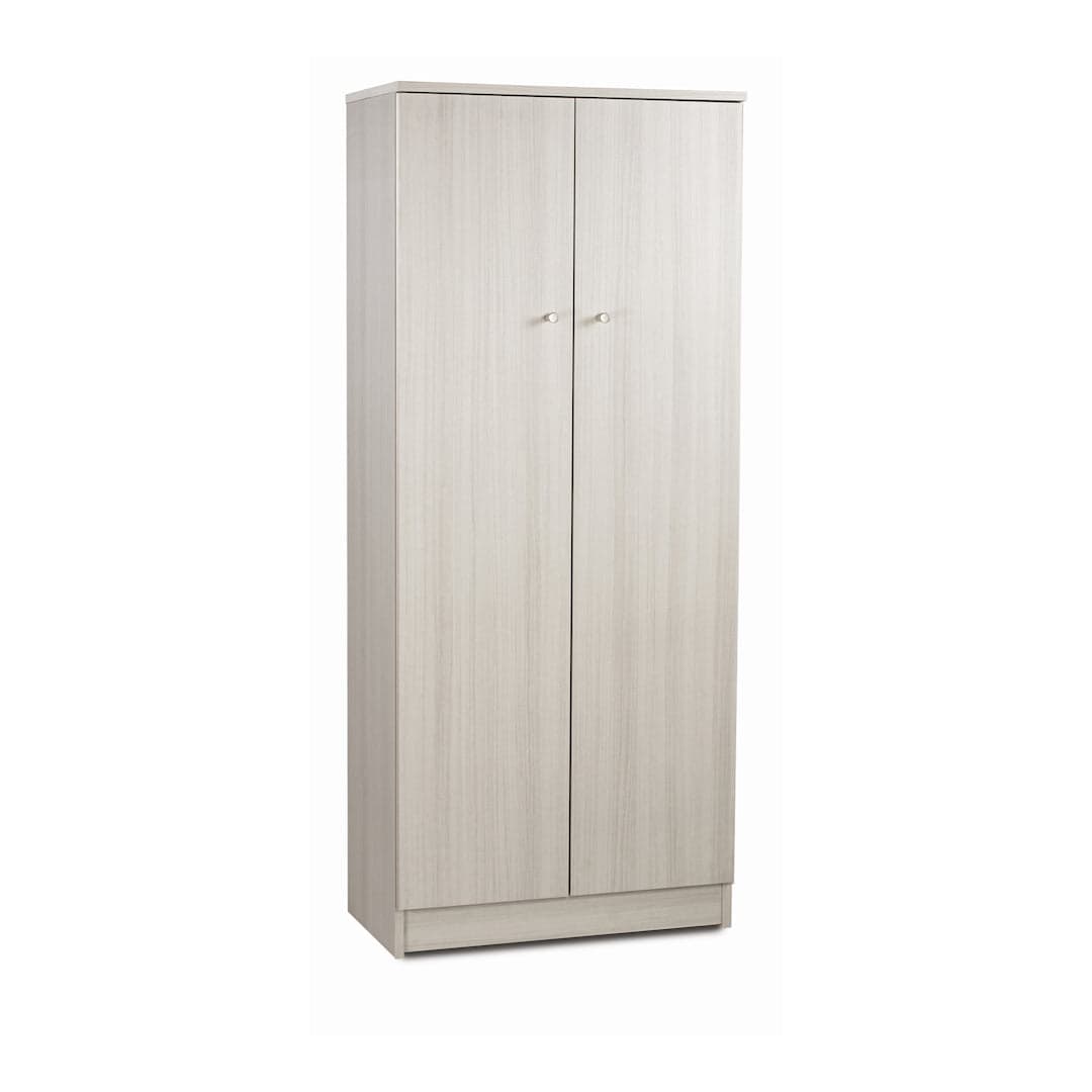 Mobile guardaroba a due ante con ripiani regolabili - 147 x 62 x 34 cm - 9