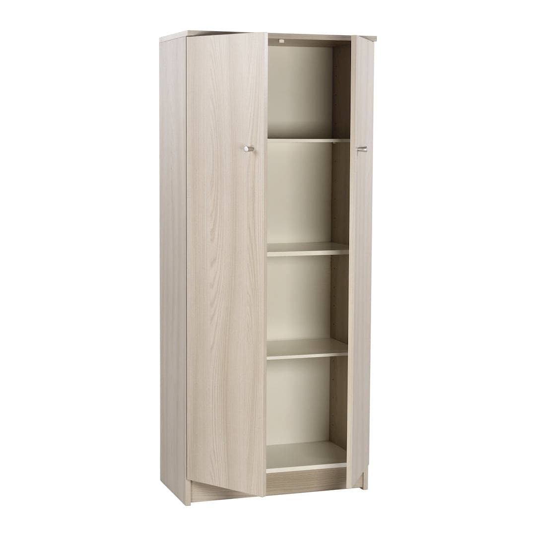 Mobile guardaroba a due ante con ripiani regolabili - 147 x 62 x 34 cm - 4