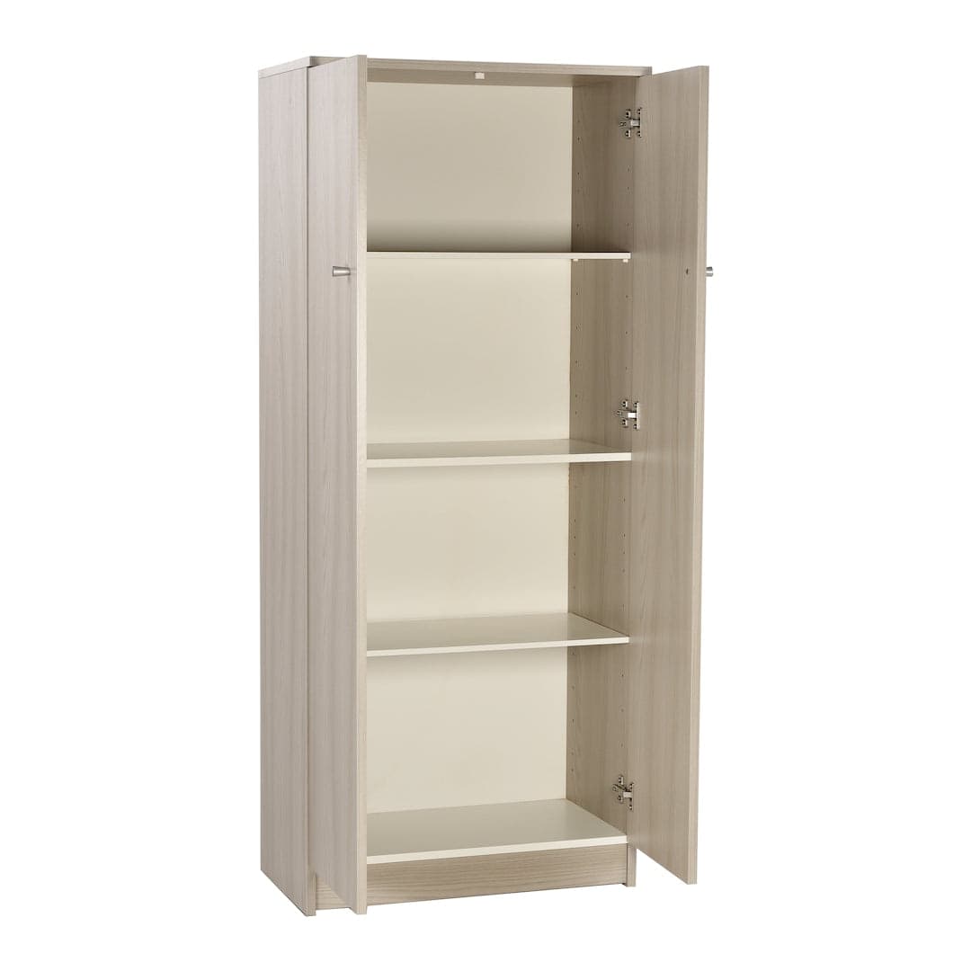 Mobile guardaroba a due ante con ripiani regolabili - 147 x 62 x 34 cm - 5