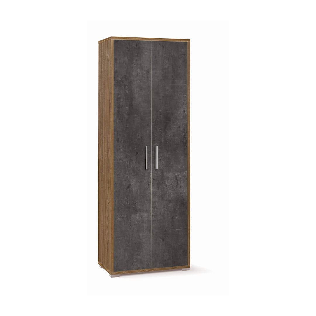 Mobile libreria a 2 ante con ripiani fissi e regolabili – 71 x 41 x 199 cm - 14