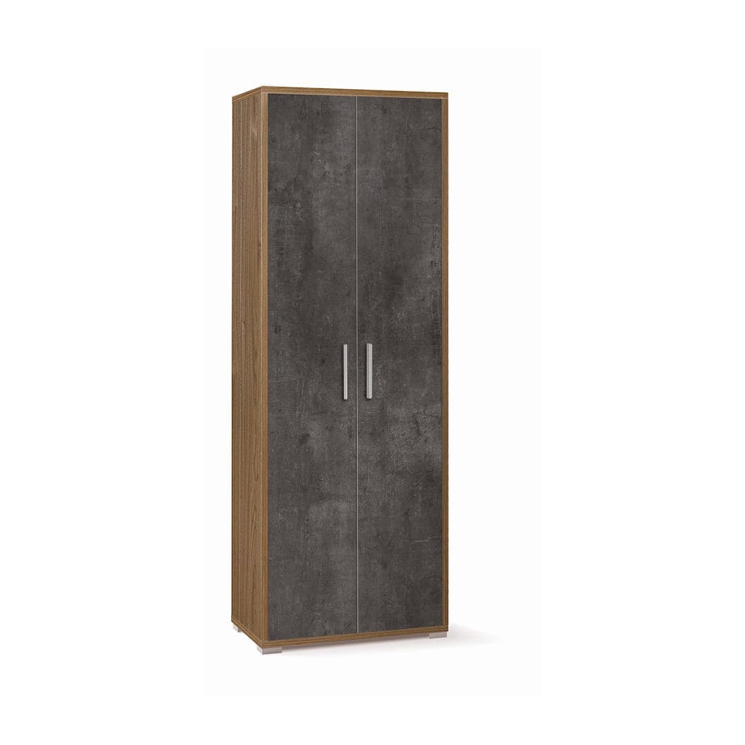 Mobile libreria a 2 ante con ripiani fissi e regolabili – 71 x 41 x 199 cm - 4