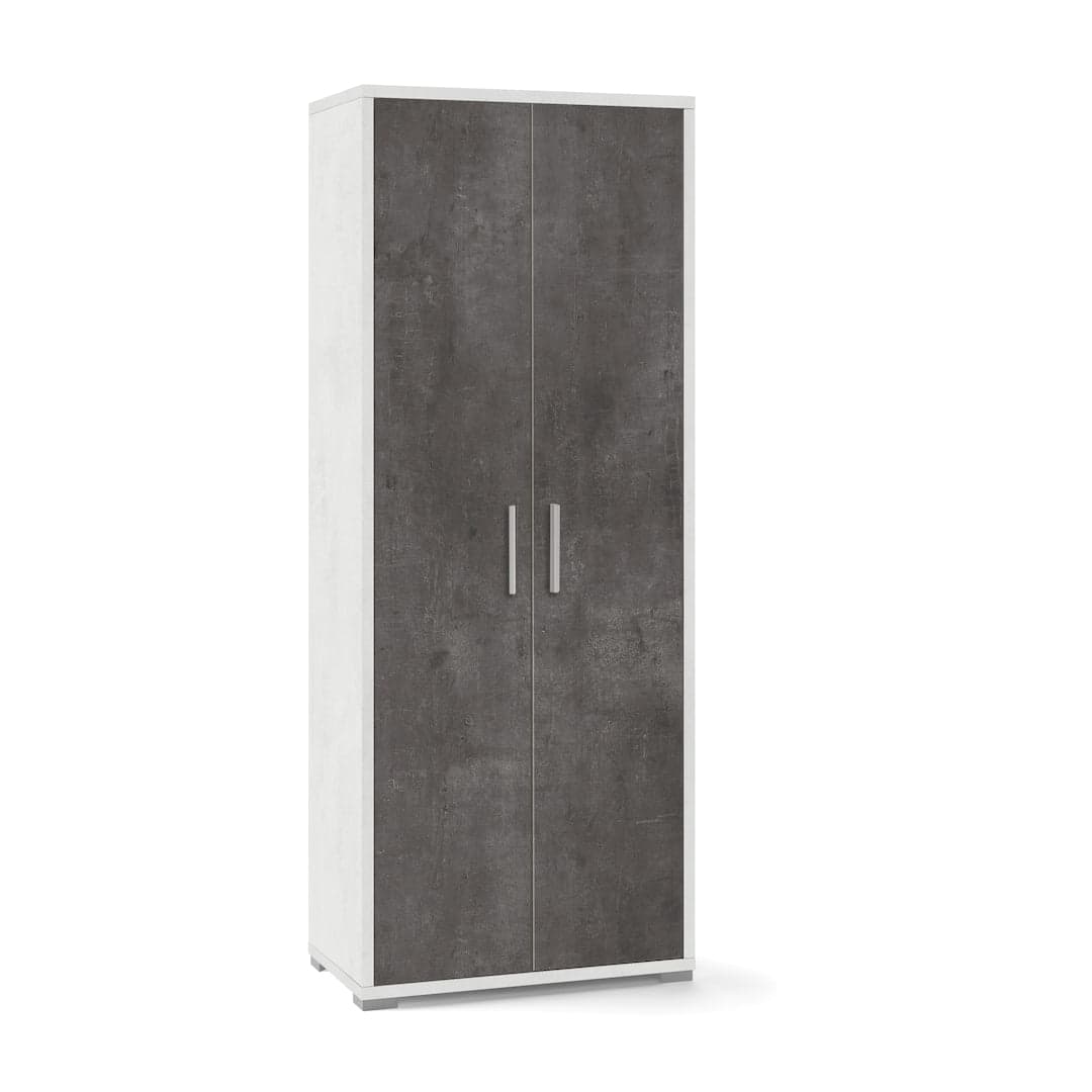 Mobile a 2 ante con ripiani fissi e regolabili – 71 x 41 x 182 cm - 8