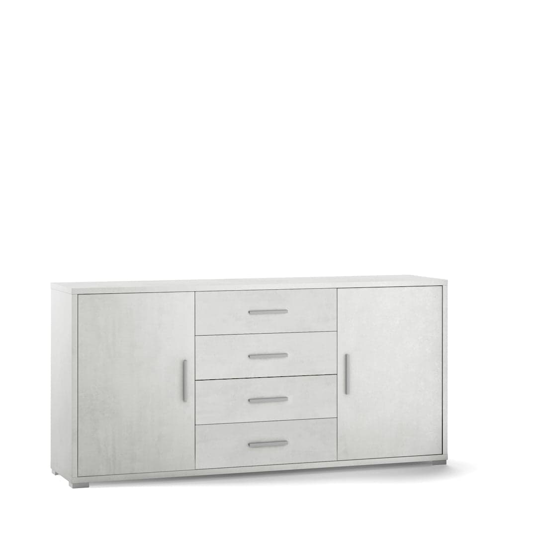 Mobile a 2 ante e 4 cassetti con ripiani regolabili – 174 x 41 x 84 cm - 19