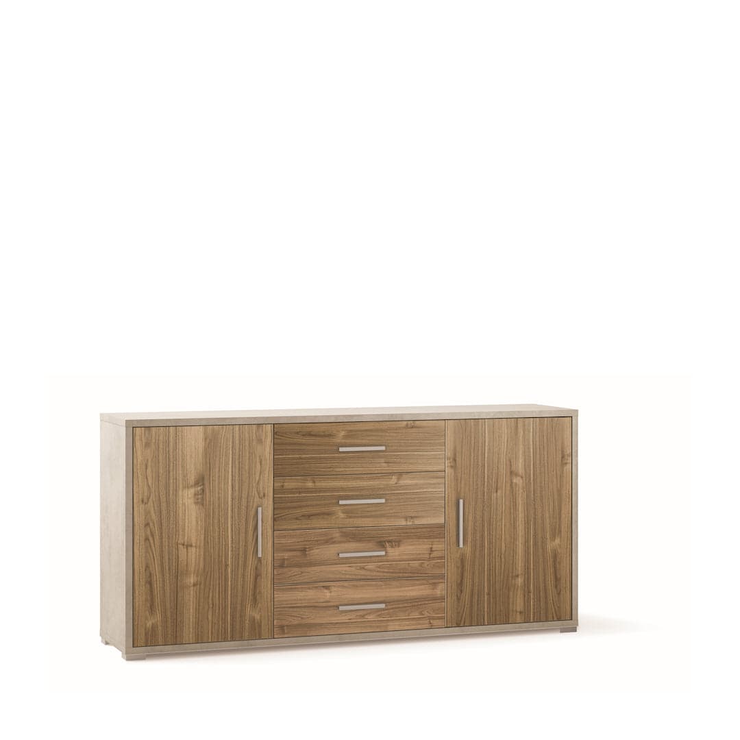 Mobile a 2 ante e 4 cassetti con ripiani regolabili – 174 x 41 x 84 cm - 17