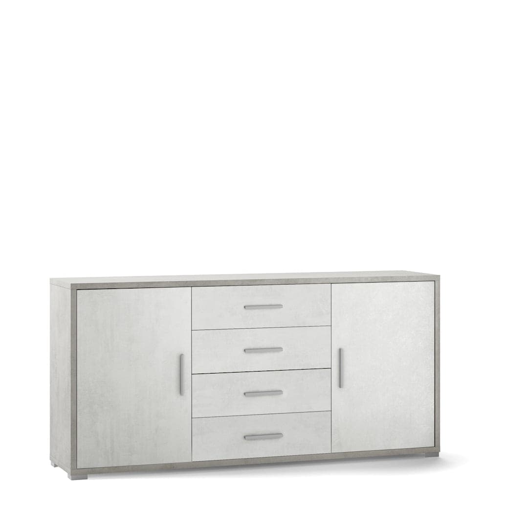 Mobile a 2 ante e 4 cassetti con ripiani regolabili – 174 x 41 x 84 cm - 2