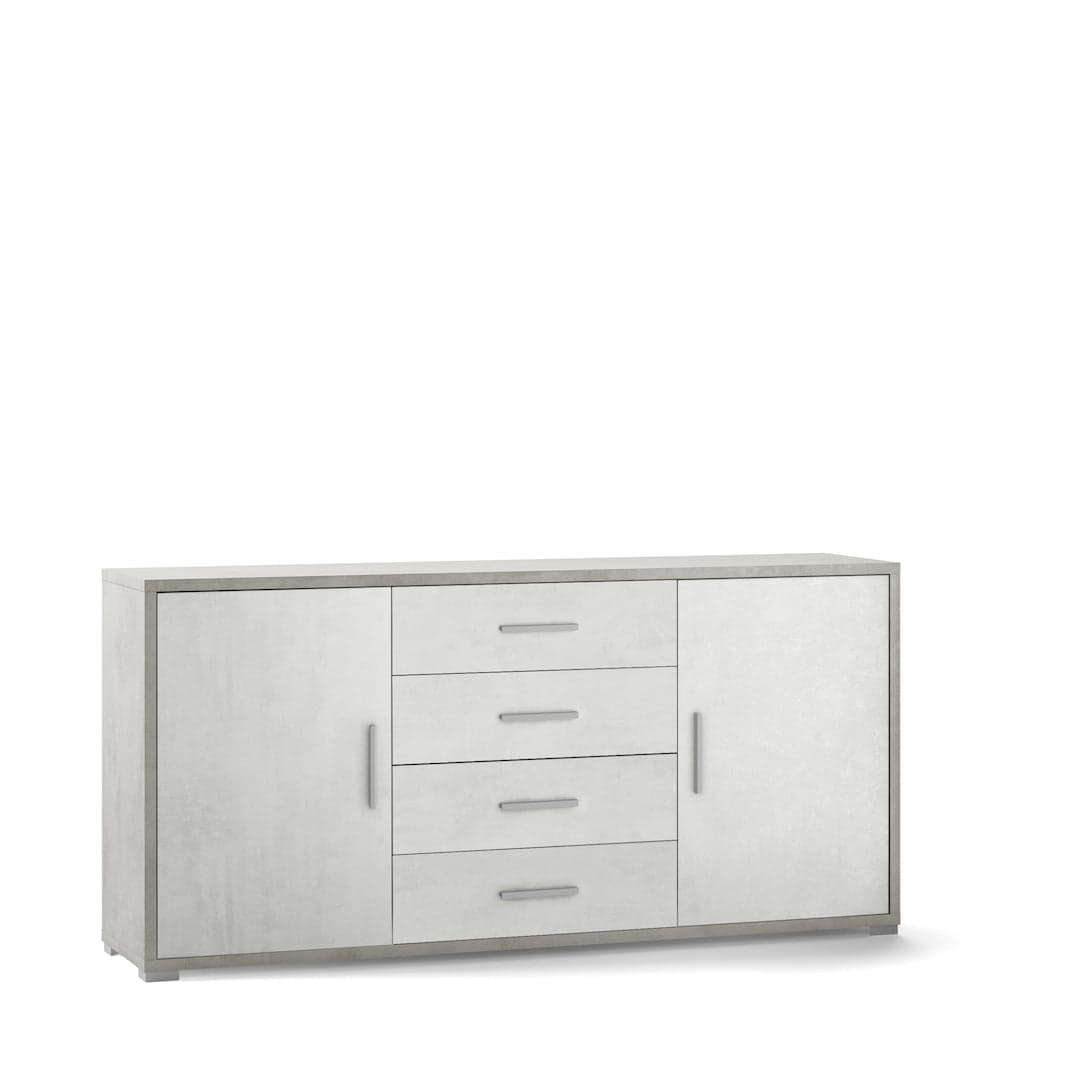 Mobile soggiorno a due ante e quattro cassetti - 84 x 174 x 41 cm - 12