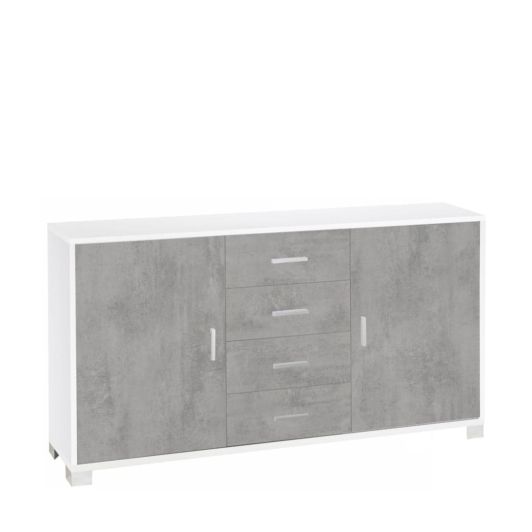 Mobile a 2 ante e 4 cassetti con ripiani regolabili – 153 x 41 x 86 cm - 2