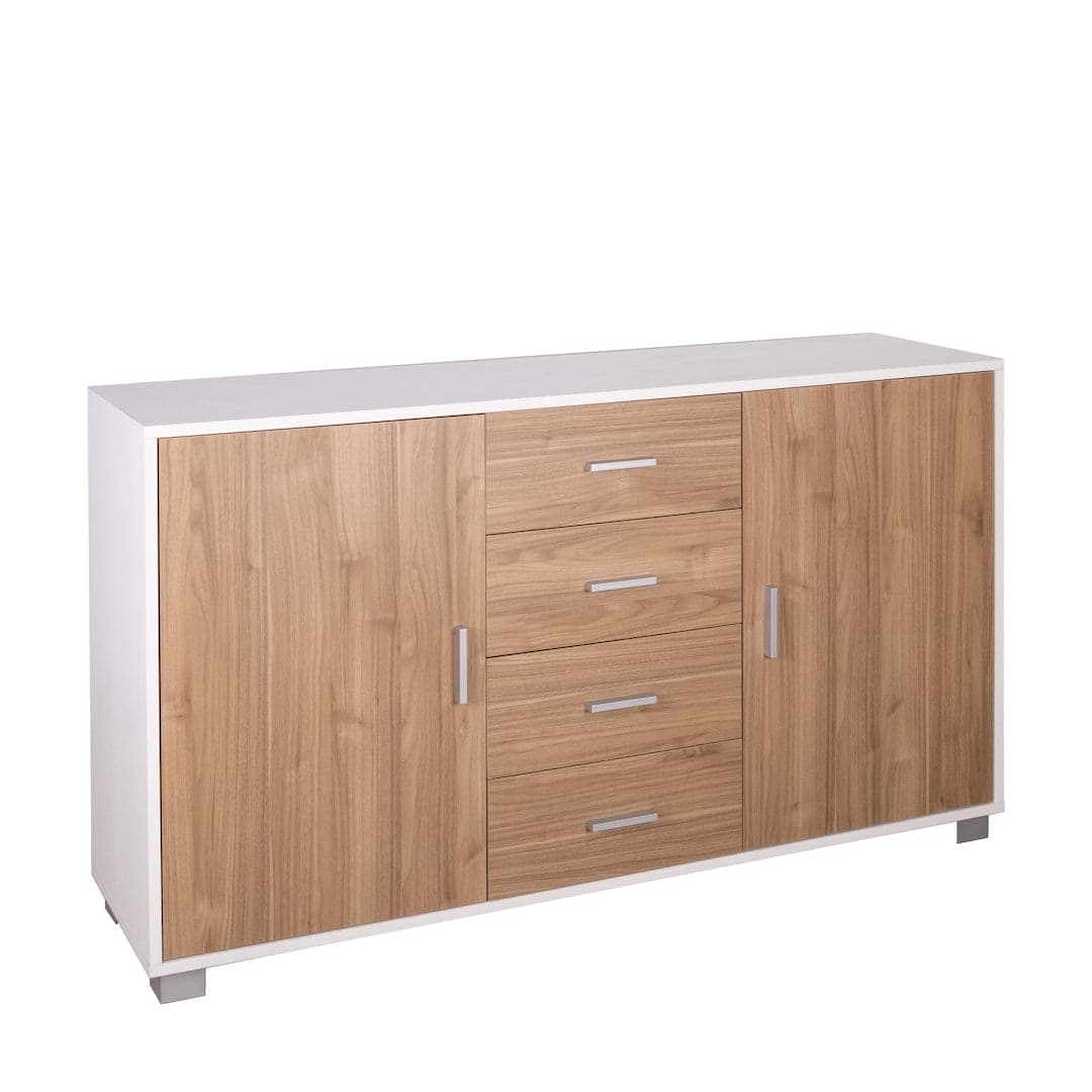 Mobile a 2 ante e 4 cassetti con ripiani regolabili – 153 x 41 x 86 cm - 3