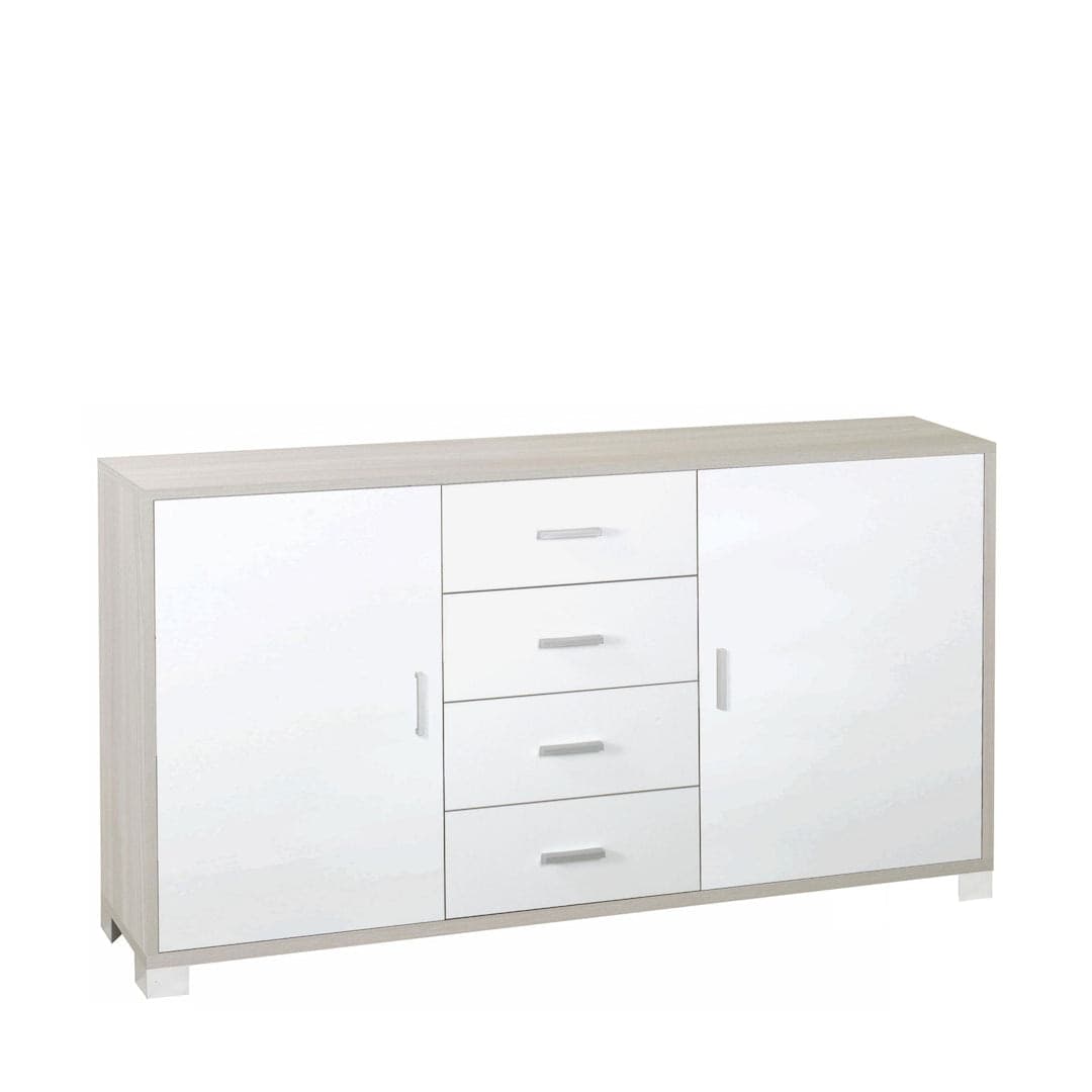 Mobile a 2 ante e 4 cassetti con ripiani regolabili – 153 x 41 x 86 cm - 29