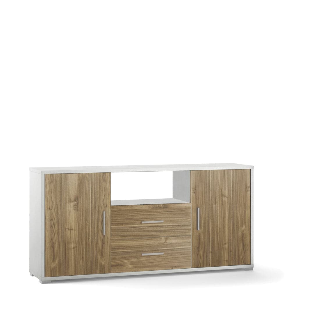 Mobile soggiorno a due ante e due cassetti - 84 x 174 x 41 cm - 17