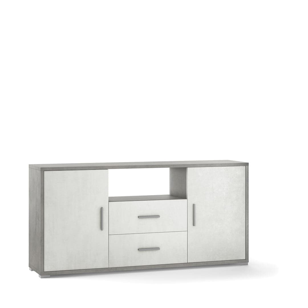 Mobile soggiorno a due ante e due cassetti - 84 x 174 x 41 cm - 2