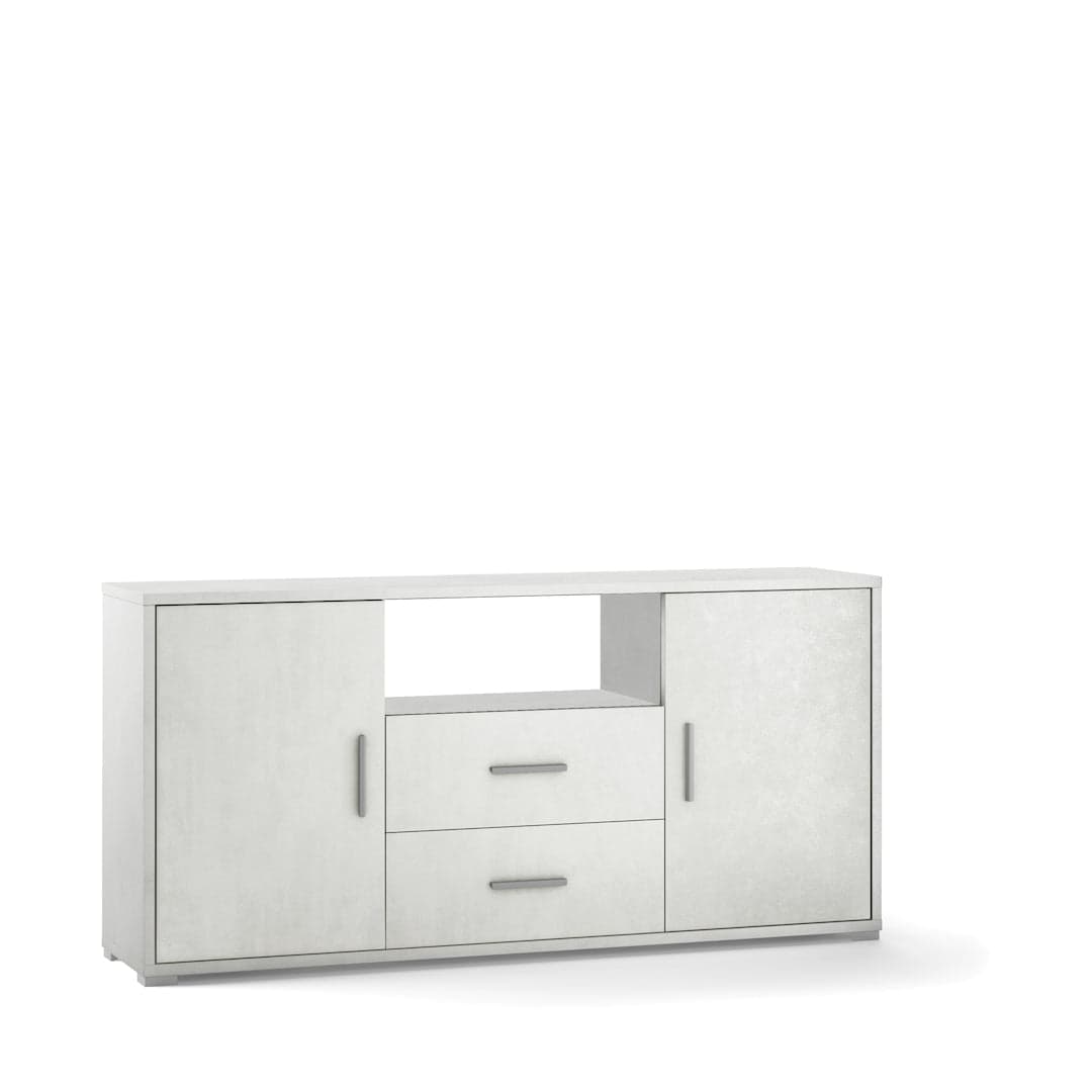 Mobile a 2 ante e 2 cassetti con ripiani regolabili – 174 x 41 x 84 cm - 19