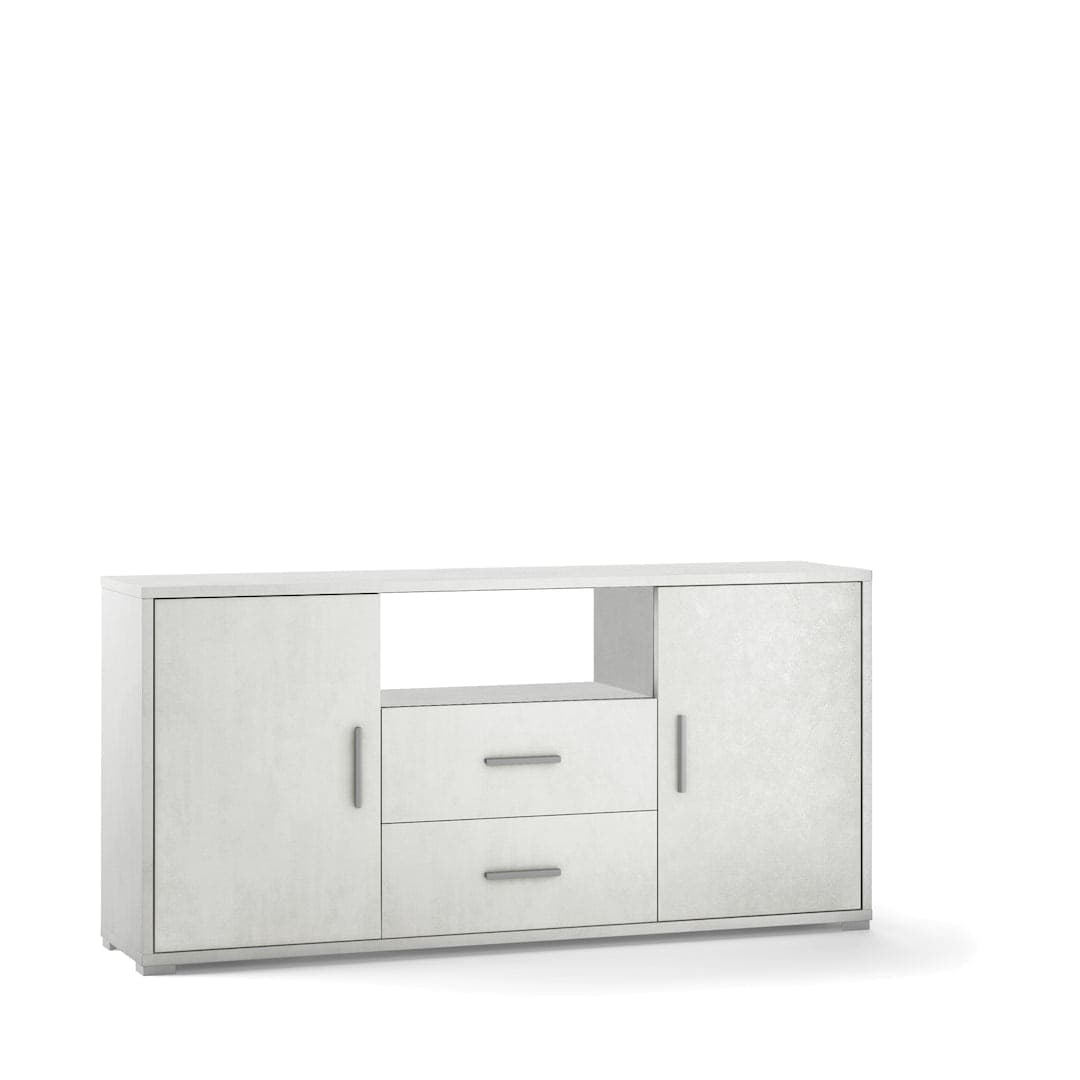 Mobile a 2 ante e 2 cassetti con ripiani regolabili – 174 x 41 x 84 cm - 9