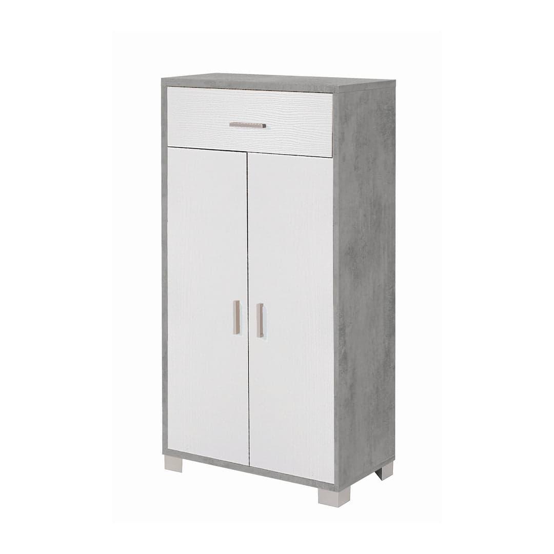 Mobile a 2 ante e 1 cassetto con ripiani regolabili – 63 x 34 x 124 cm - 4