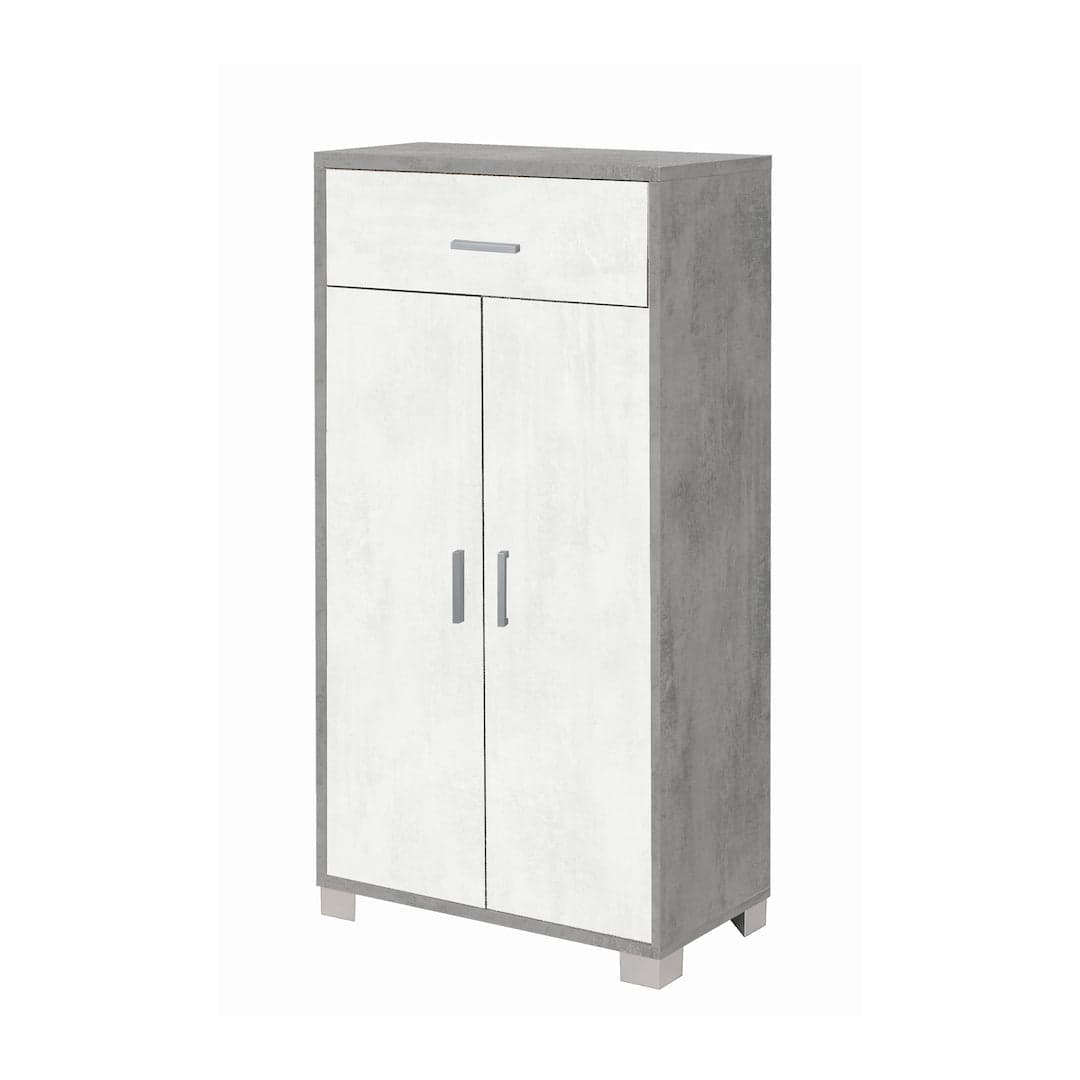 Mobile a 2 ante e 1 cassetto con ripiani regolabili – 63 x 34 x 124 cm - 6