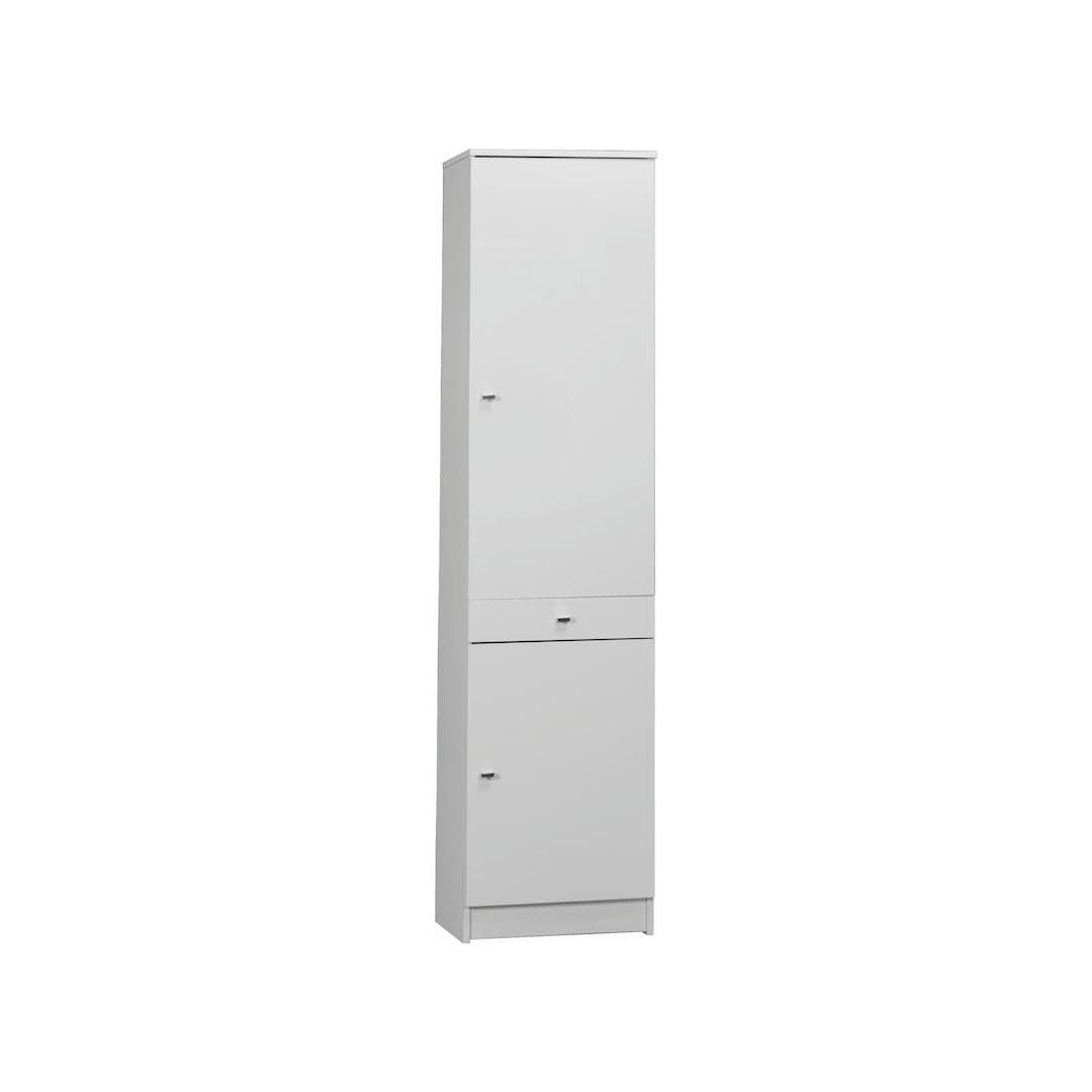 Mobile a 2 ante e 1 cassetto laccato lucido con 3 ripiani regolabili – 46 x 34 x 183 cm - 3