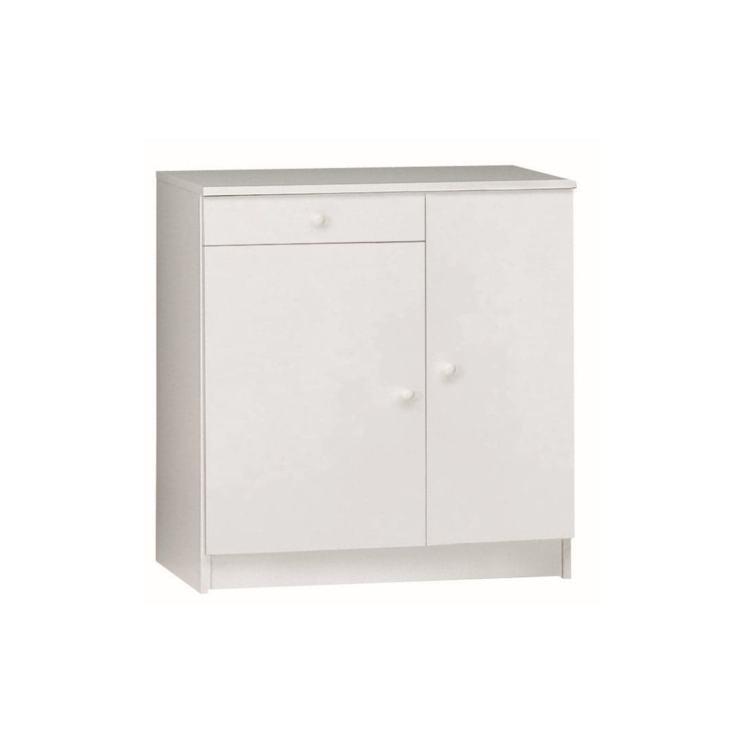 Mobile a 2 ante e 1 cassetto con ripiani regolabili – 77 x 34 x 80 cm - 8