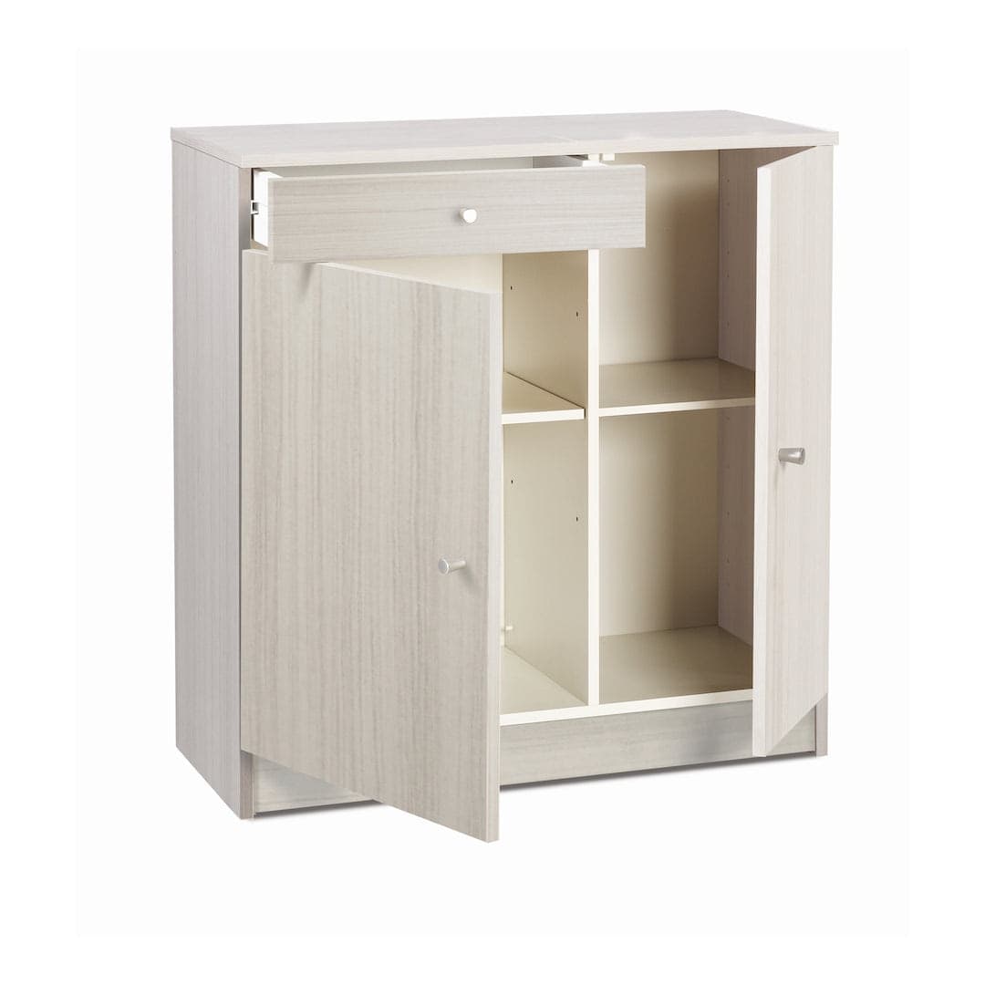 Mobile a 2 ante e 1 cassetto con ripiani regolabili – 77 x 34 x 80 cm - 2