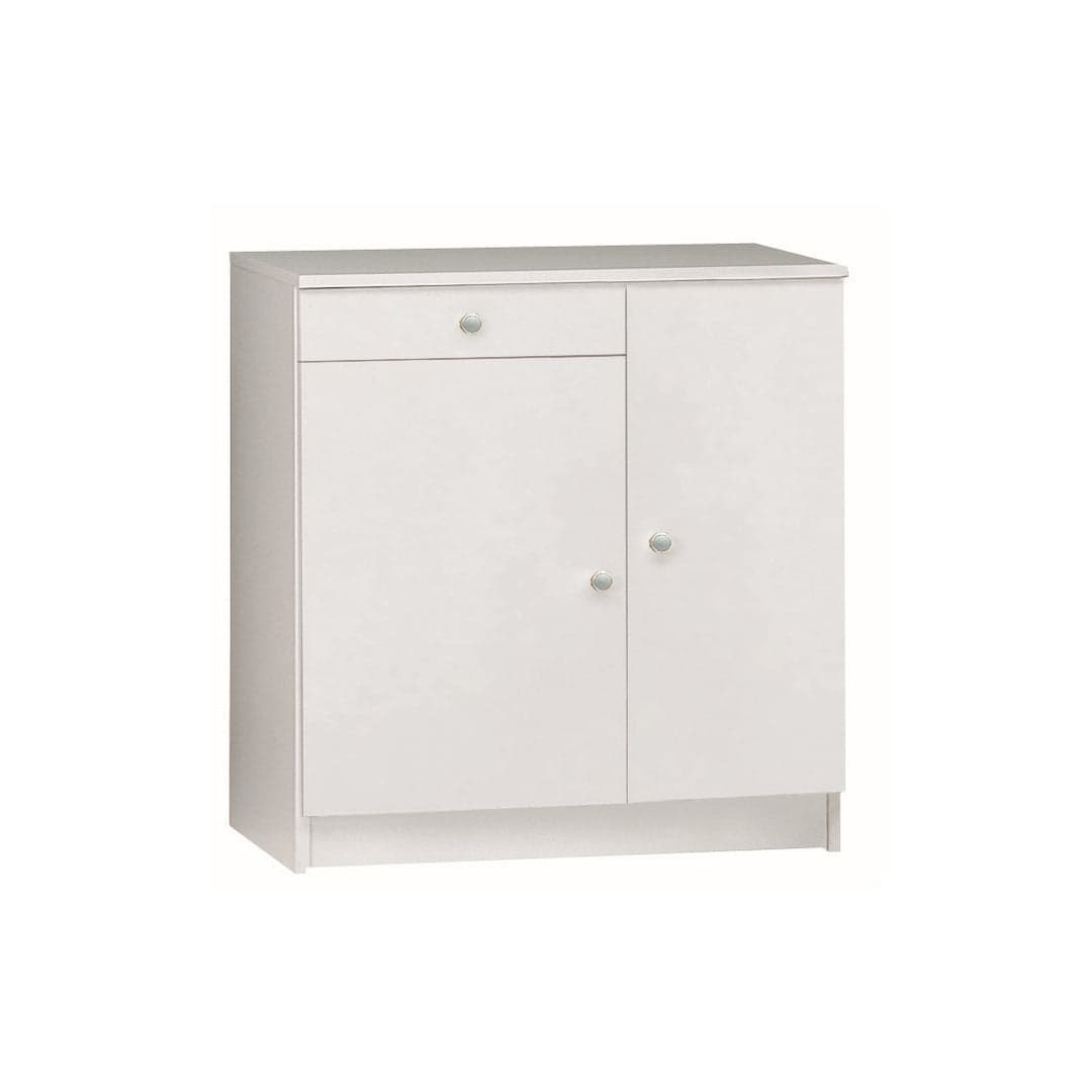 Mobile a 2 ante e 1 cassetto con ripiani regolabili – 77 x 34 x 80 cm - 8