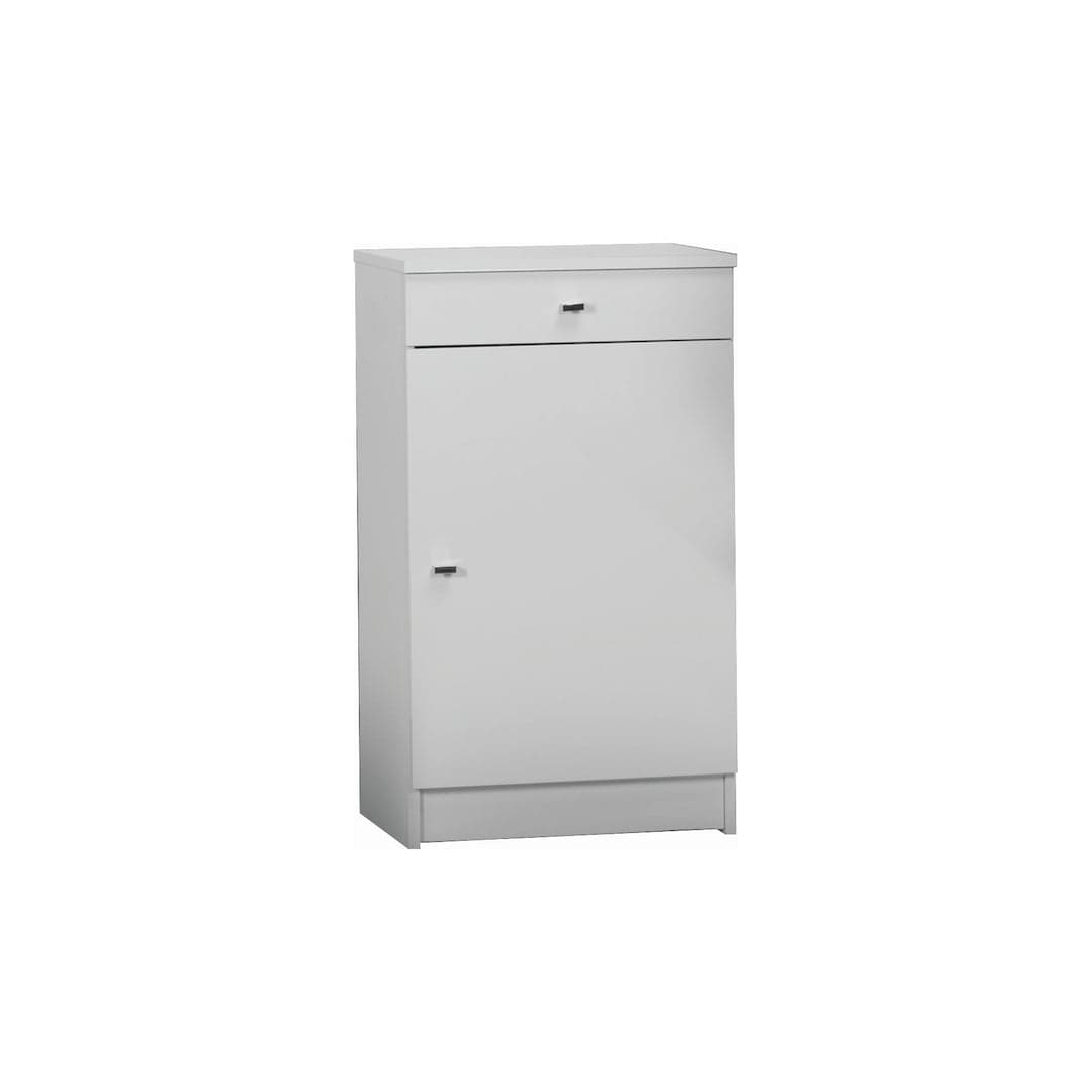 Mobile portaoggetti laccato con anta e cassetto – 46 x 34 x 80 cm - 3