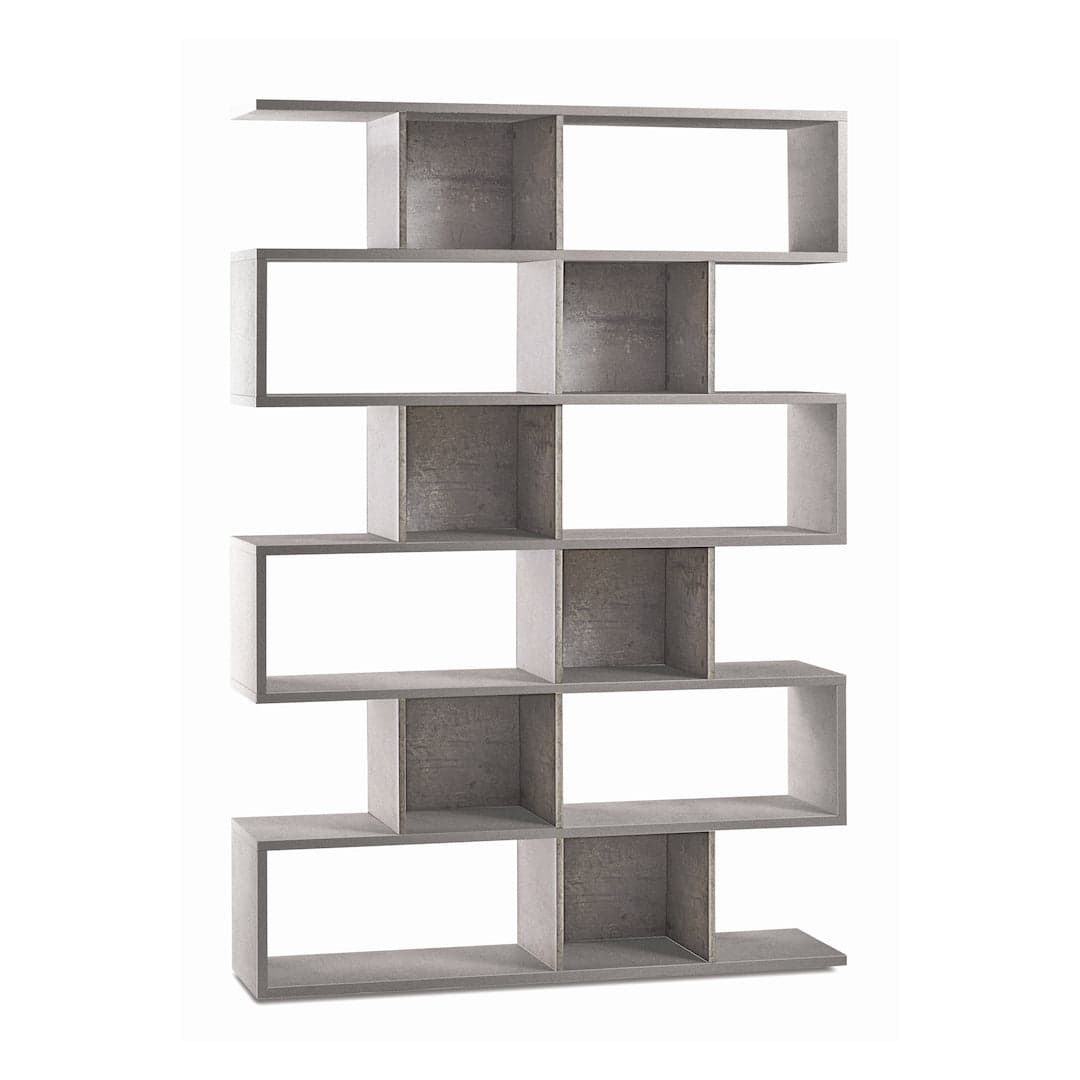 Libreria divisoria modulare a 6 piani in pannello nobilitato – 150 x 38 x 215 cm - 10