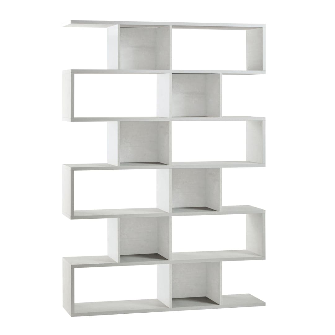 Libreria divisoria modulare a 6 piani in pannello nobilitato – 150 x 38 x 215 cm - 13