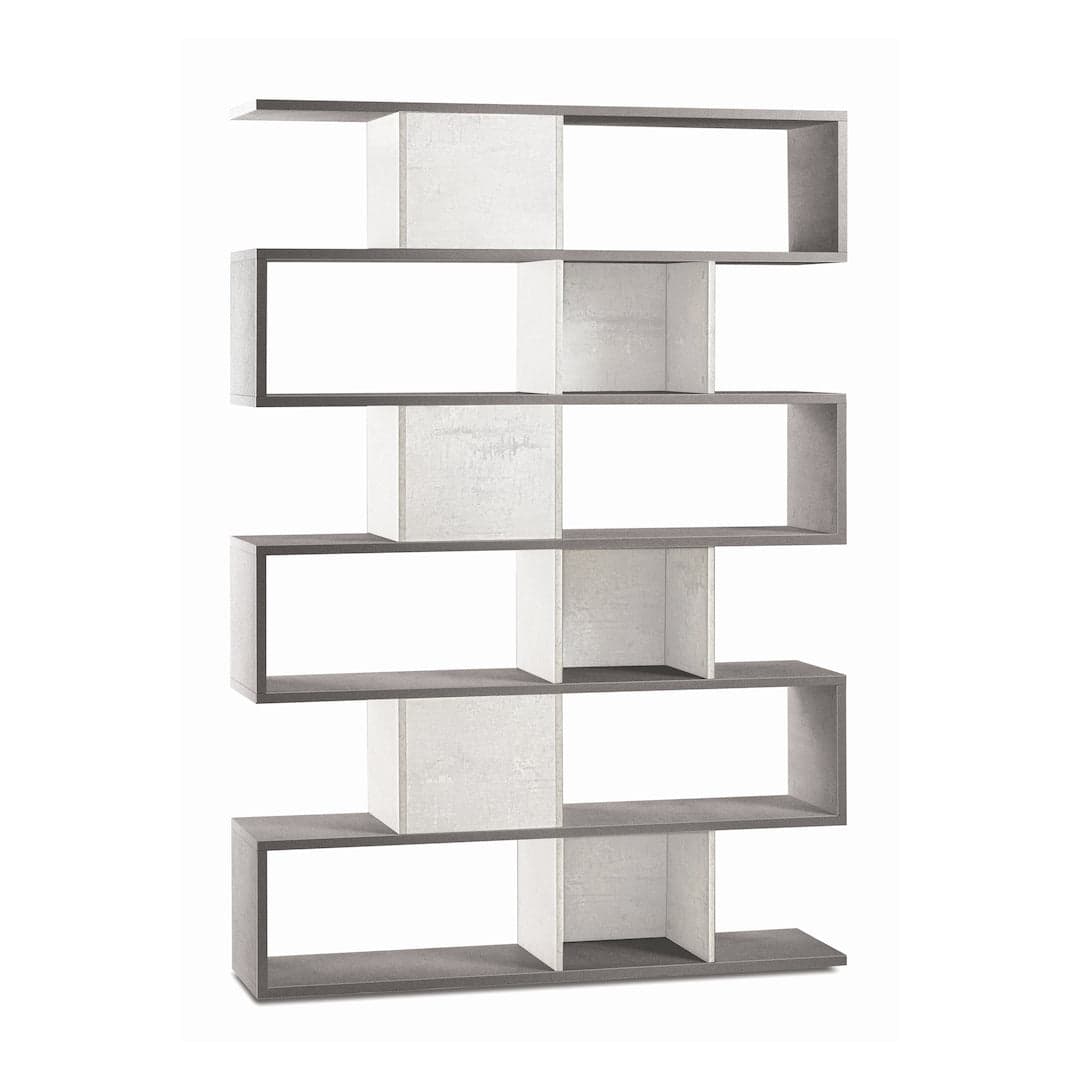 Libreria divisoria modulare a 6 piani in pannello nobilitato – 150 x 38 x 215 cm - 4