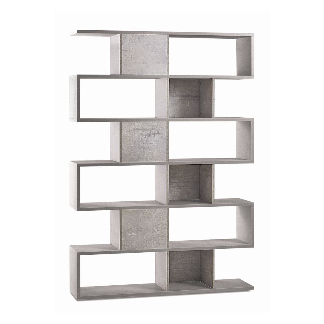 Libreria divisoria modulare a 6 piani in pannello nobilitato – 150 x 38 x 215 cm - 2