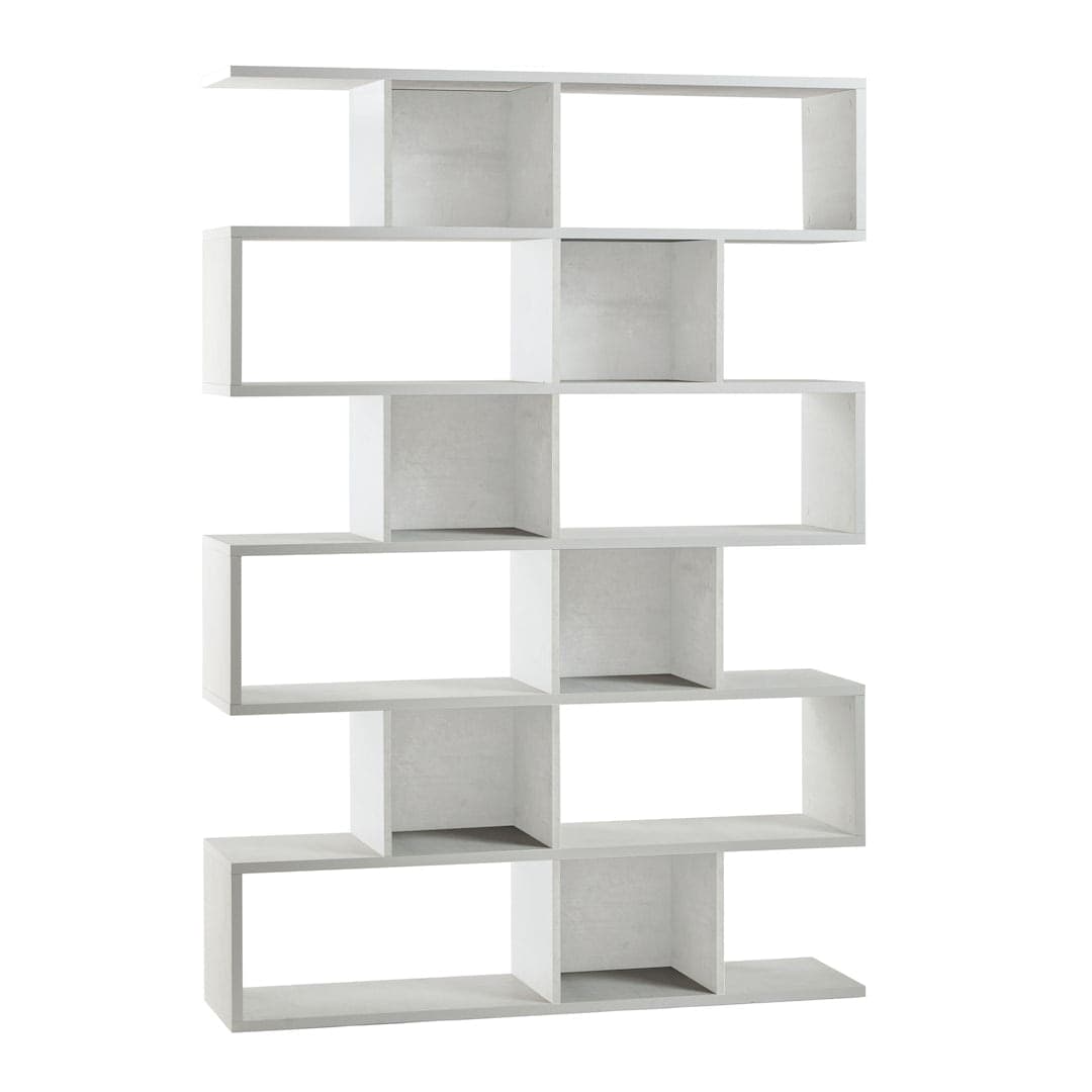 Libreria divisoria modulare a 6 piani in pannello nobilitato – 150 x 38 x 215 cm - 7