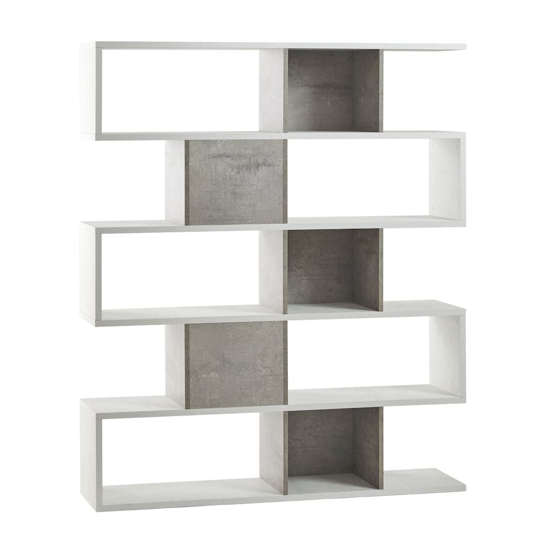 Libreria divisoria modulare a 5 piani in pannello nobilitato – 150 x 38 x 180 cm - 5