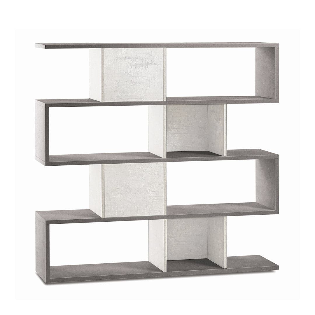 Libreria divisoria modulare a 4 piani in pannello nobilitato – 150 x 38 x 144 cm - 4