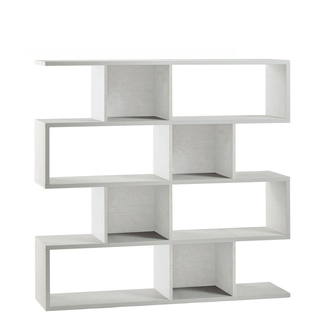Libreria divisoria modulare a 4 piani in pannello nobilitato – 150 x 38 x 144 cm - 7