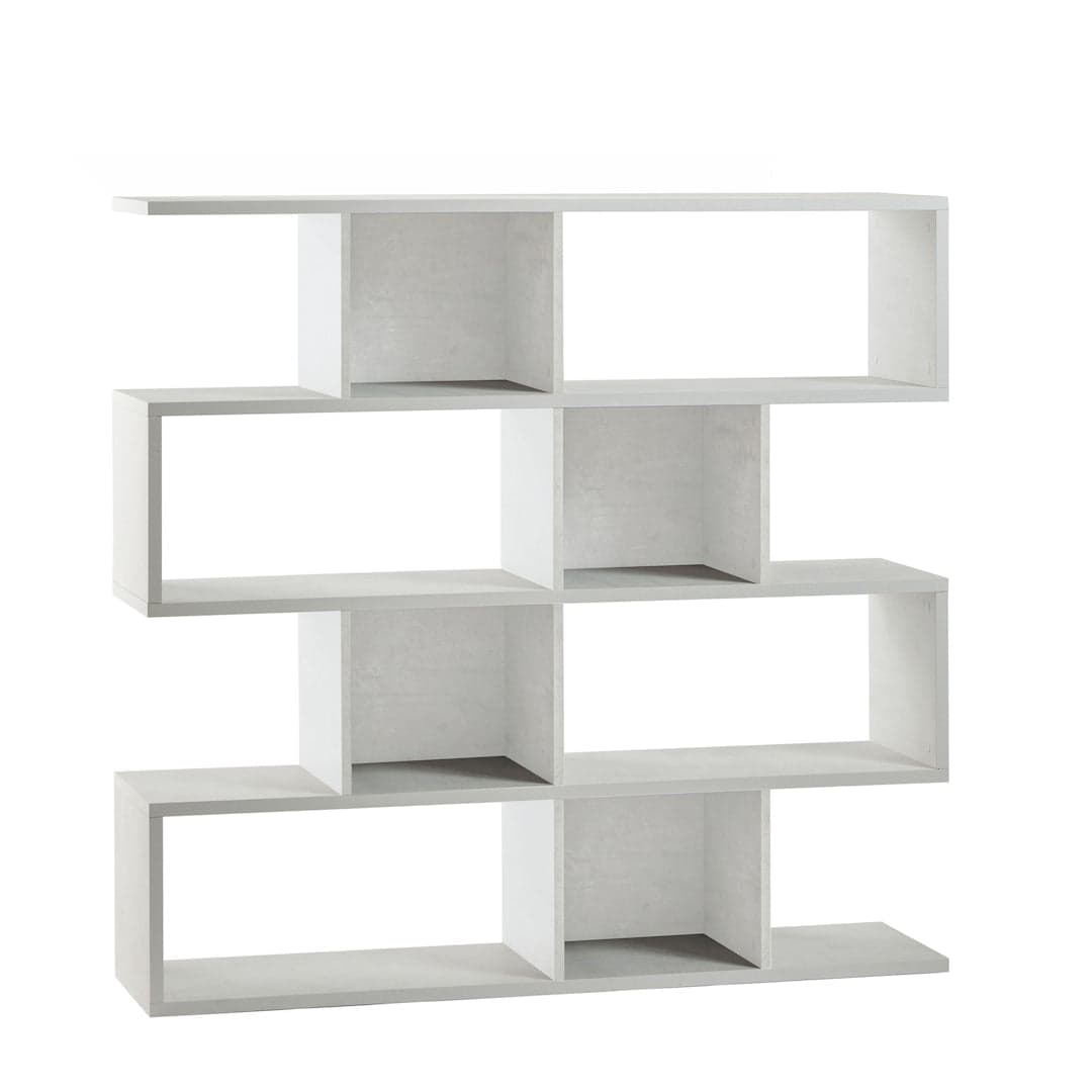 Libreria divisoria modulare a 4 piani in pannello nobilitato – 150 x 38 x 144 cm - 13