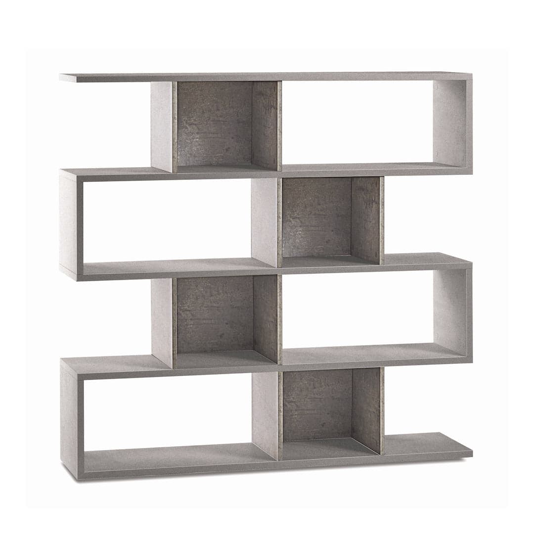 Libreria divisoria modulare a 4 piani in pannello nobilitato – 150 x 38 x 144 cm - 10