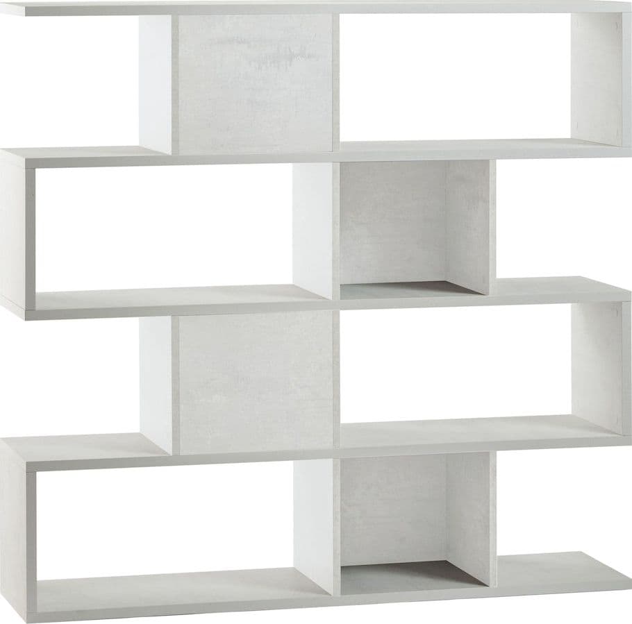Libreria divisoria modulare a 4 piani in pannello nobilitato – 150 x 38 x 144 cm - 8