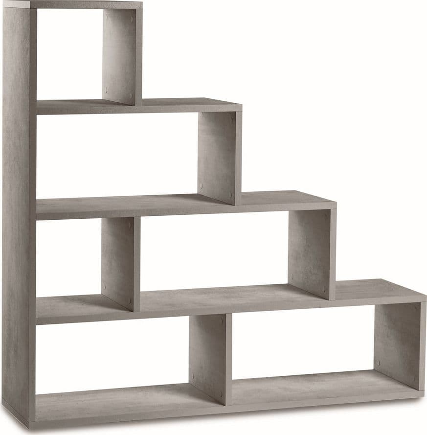 Libreria a scala con 4 livelli in pannello nobilitato – 150 x 38 x 144 cm - 4