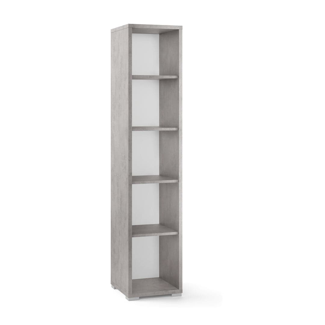 Colonna a giorno con ripiani fissi e regolabili in pannello nobilitato – 39 x 41 x 182 cm - 5
