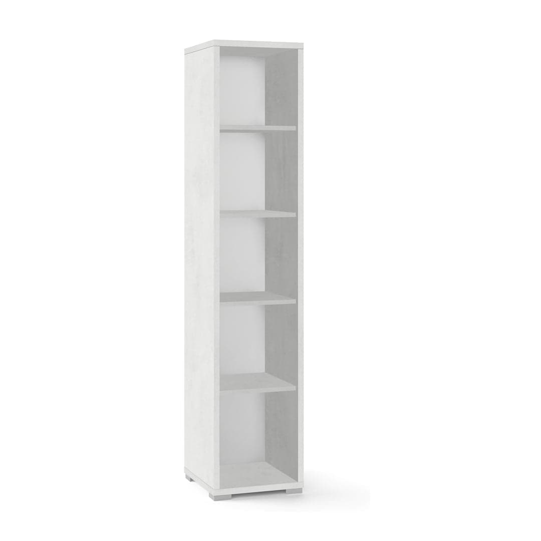 Colonna a giorno con ripiani fissi e regolabili in pannello nobilitato – 39 x 41 x 182 cm - 7