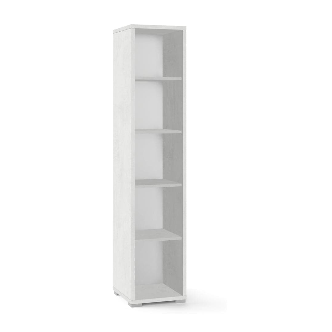 Colonna a giorno con ripiani fissi e regolabili in pannello nobilitato – 39 x 41 x 182 cm - 3